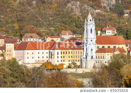 Durnstein on the Danube River in Wachau Valley, 65035858