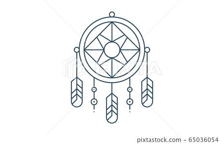 Dreamcatcher icon in black style isolated on white background. Sleep and rest symbol stock vector illustration. Dreamcatcher icon in black style isolated on white background. Sleep and rest symbol stock vector illustration. 65036054