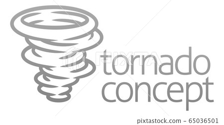 Tornado Twister Hurricane or Cyclone Icon Concept Tornado Twister Hurricane or Cyclone Icon Concept 65036501