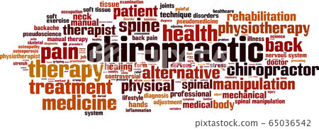 Chiropractic word cloud 65036542