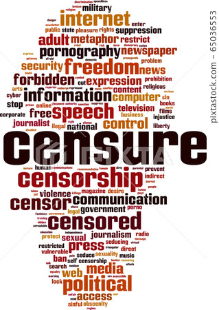Censure word cloud Censure word cloud 65036553