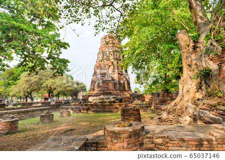 View of ruins of old historical and religious View of ruins of old historical and religious 65037146