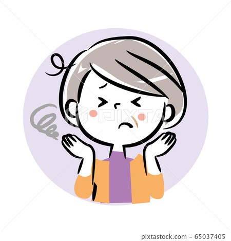 Troubled difficult senior woman Troubled difficult senior woman 65037405