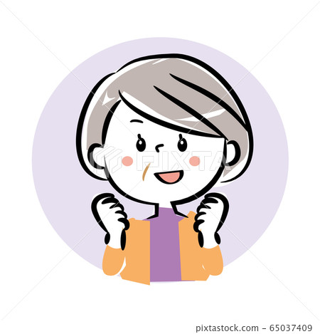 高興的微笑高級女子 高興的微笑高級女子 65037409