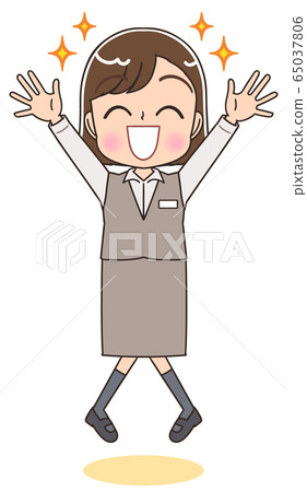 Uniform staff reception medical office clerk illustration Uniform staff reception medical office clerk illustration 65037806