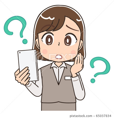 Uniform staff reception medical office clerk illustration 65037834