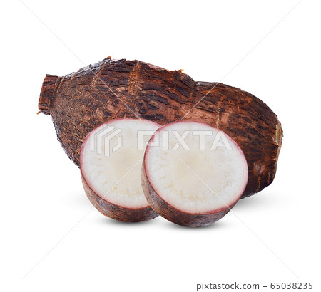 Cassava isolated on a white background Cassava isolated on a white background 65038235