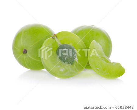 Indian gooseberry isolated on white background Indian gooseberry isolated on white background 65038442