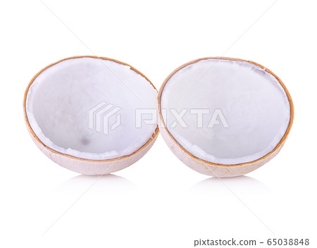 Coconut isolated on white background. Coconut isolated on white background. 65038848