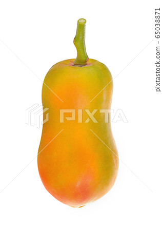 Papaya fruits isolated on white background. Papaya fruits isolated on white background. 65038871