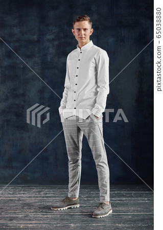 Young successful, bold and confident guy, copy space. Successful life, new wave, all or nothing. Young successful, bold and confident guy, copy space. Successful life, new wave, all or nothing. 65038880