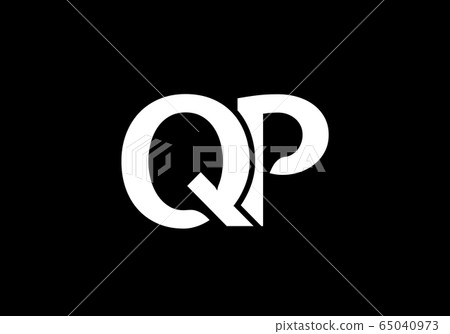 Initial Monogram Letter Q P Logo Design Vector Template. QP Letter Logo Design 65040973