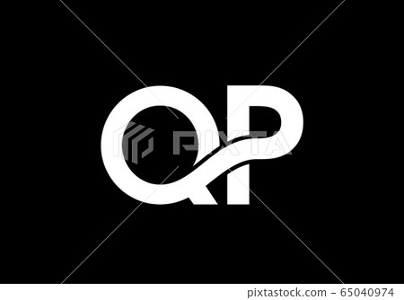 Initial Monogram Letter Q P Logo Design Vector Template. QP Letter Logo Design 65040974