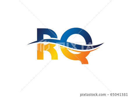 Initial Monogram Letter R Q Logo Design Vector...-插圖素材 [65041381] - PIXTA圖庫