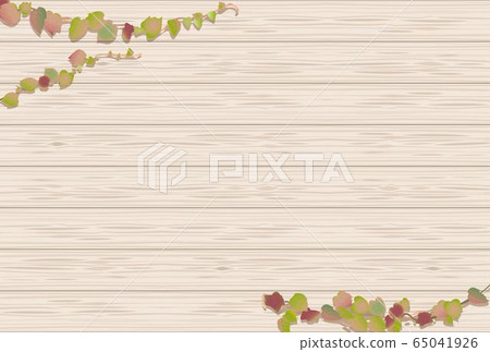 Ivy And Light Brown Wood Frame Stock Illustration 65041926 Pixta