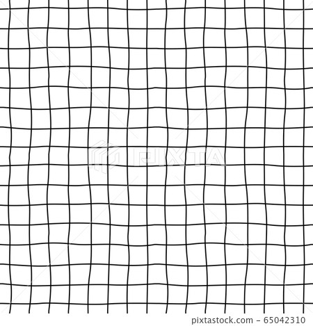 Cell hand drawn. Seamless pattern. Grid of dark lines Cell hand drawn. Seamless pattern. Grid of dark lines 65042310