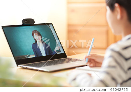 在線課程在線講師家庭學習圖片 65042735