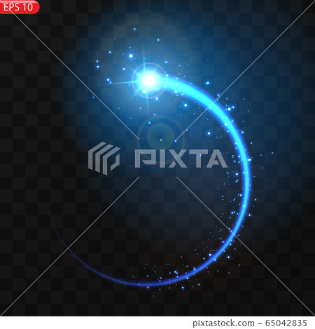 Vector illustration of realistic falling comet Vector illustration of realistic falling comet 65042835