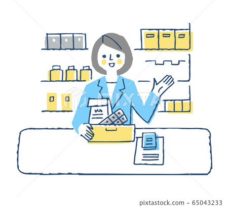 Pharmacist prescribing prescription drugs 65043233