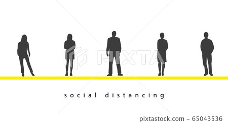 People standing in a queue. People standing in a queue. 65043536