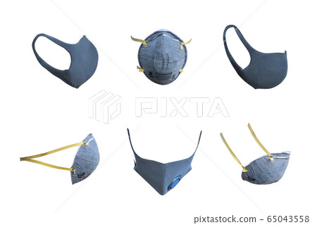 Group of N95 Respirators and Surgical Masks (Face 65043558