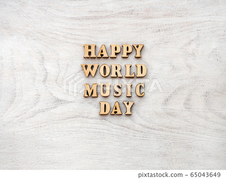 World Music Day. Greeting card. Close up World Music Day. Greeting card. Close up 65043649