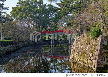 Okazaki Castle Ryujo Moat and Kamibashi Okazaki Castle Ryujo Moat and Kamibashi 65043987