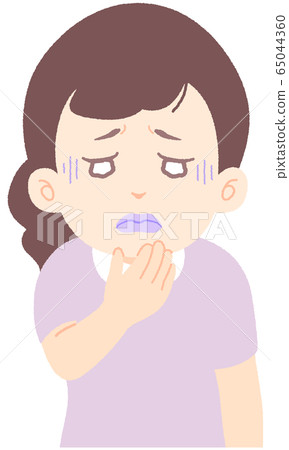 嘴唇紫色，嘴唇著色差-輕度生病，無症狀，緊急待在家中的症狀初步體徵（單項） 65044360