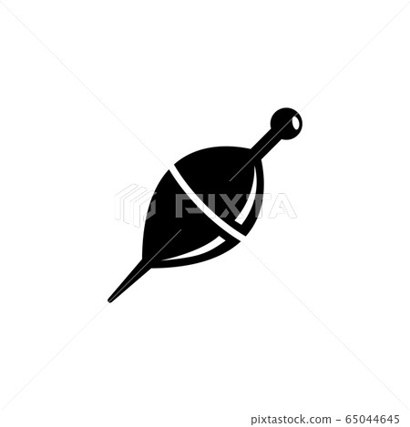 Fishing Tackle, Float Bobber Flat Vector Icon 65044645