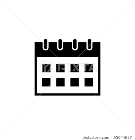 Office Calendar Flat Vector Icon - Stock Illustration [65044657] - PIXTA
