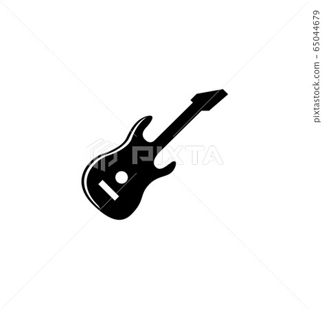 Electric Guitar Flat Vector Icon - Stock Illustration [65044679] - PIXTA
