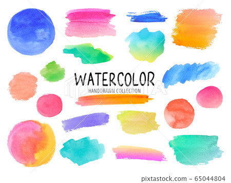 水彩顏料紋理集 65044804
