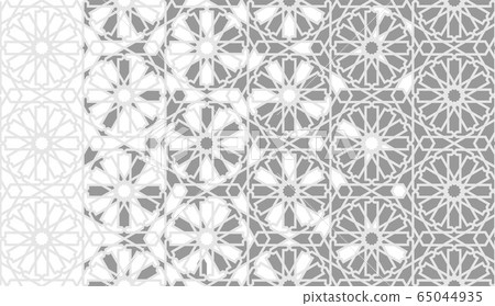 Ramadan grey arabic background. Tile, mosaic... - Stock Illustration  [65044935] - PIXTA