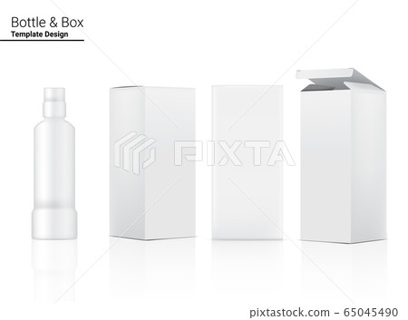 Download Glossy Bottle Mock Up Realistic Cosmetic And 3 Stock Illustration 65045490 Pixta