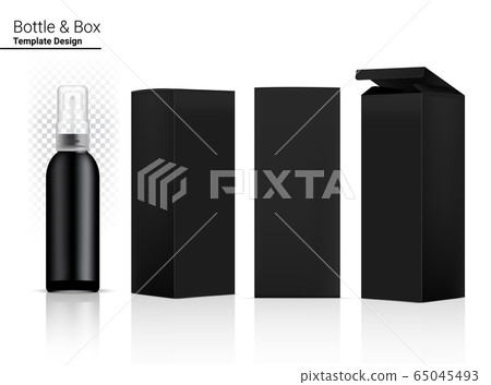 Glossy Spray Bottle Mock up Realistic Cosmetic and Glossy Spray Bottle Mock up Realistic Cosmetic and 65045493