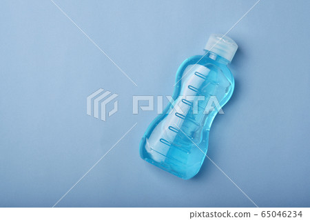 Alcohol hand gel sanitizer, Self protection from Covid-19 flu virus outbreak pandemic 65046234