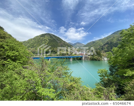 淡澤湖清新綠色風光 淡澤湖清新綠色風光 65046674