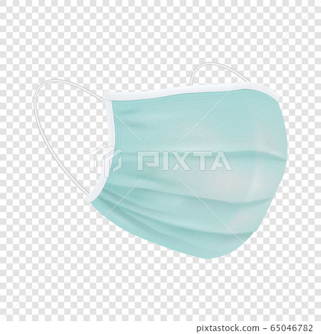 Vector 3d Realistic Blank Disposable Breathing Respiratory Medical Hospital Pollution Protect Face Mask Closeup Isolated. China Coronavirus Quarantine. 2019-nCoV, COVID-2019 concept Vector 3d Realistic Blank Disposable Breathing Respiratory Medical Hospital Pollution Protect Face Mask Closeup Isolated. China Coronavirus Quarantine. 2019-nCoV, COVID-2019 concept 65046782