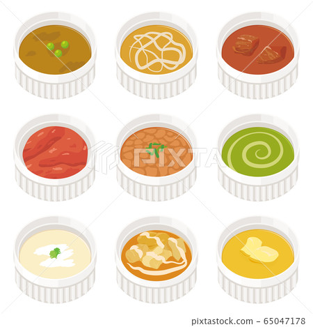 Various kinds of curry set 65047178