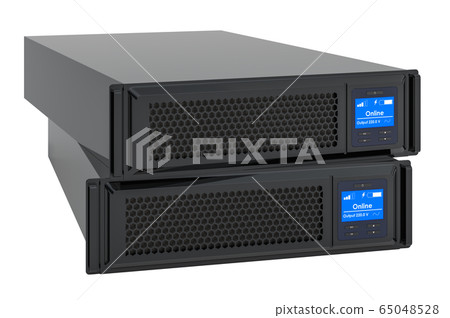Server ups blades, 3D rendering 65048528