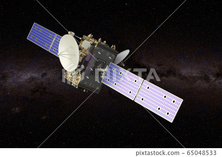 Interstellar probe in the Space, 3D rendering Interstellar probe in the Space, 3D rendering 65048533