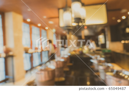 Abstract blur defocus coffee shop cafe and restaurant interior Abstract blur defocus coffee shop cafe and restaurant interior 65049487