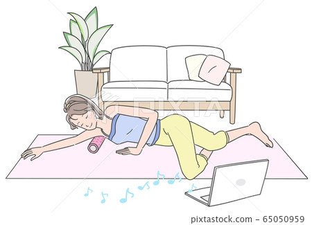 一個鬆開腋窩的女人 65050959