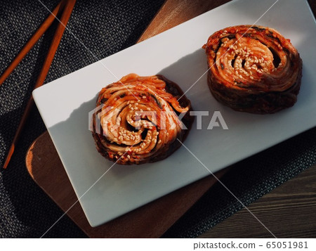 Korean traditional food cabbage kimchi 65051981