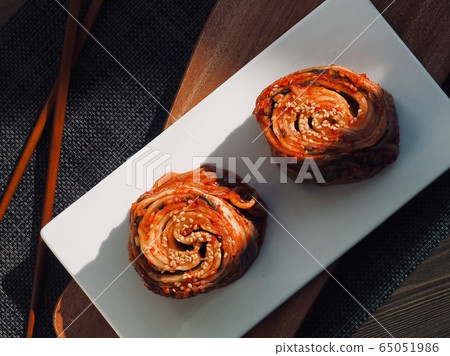 Korean traditional food cabbage kimchi 65051986
