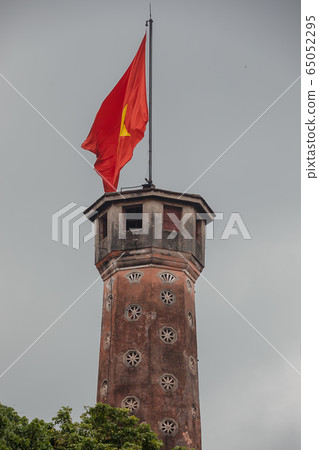 Flag tower with Vietnam flag in Hanoi Flag tower with Vietnam flag in Hanoi 65052295