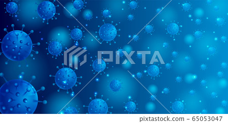 Corona virus fashion background 65053047