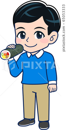 Eat ehomaki - Stock Illustration [65053333] - PIXTA