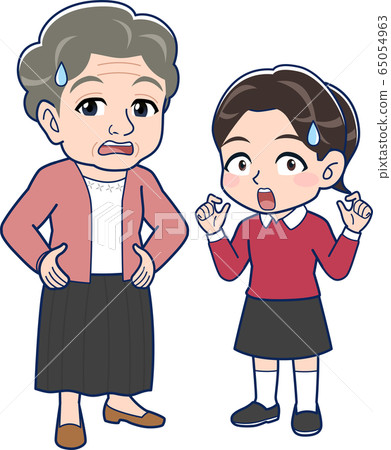 奶奶和女孩 奶奶和女孩 65054963