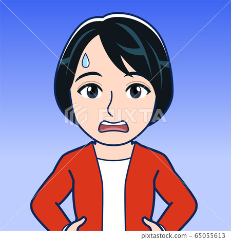Woman in red clothes 65055613